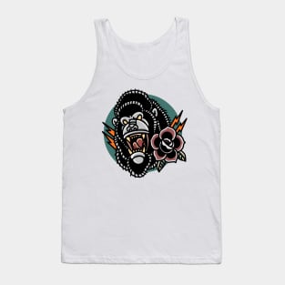 gorilla and rose tattoo Tank Top